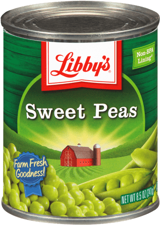 Sweet Peas - Libby's Sweet Peas 8.5 Oz. Can (500x500), Png Download
