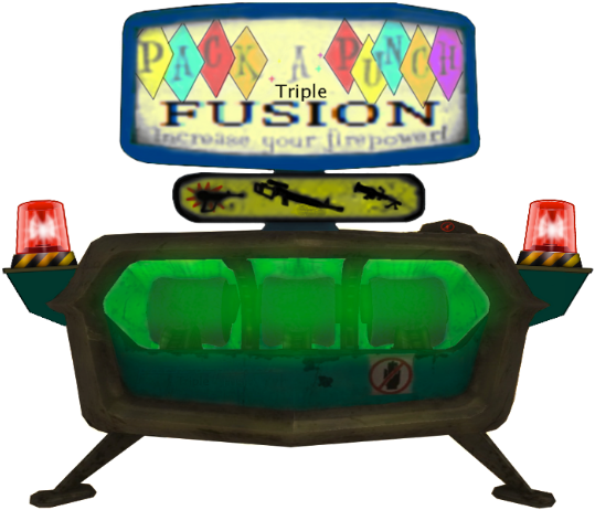 Pack A Punch Triple Fusion - All Pack A Punch Machines (635x557), Png Download