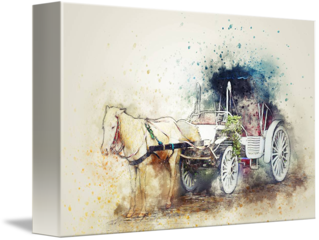 Cart Drawing Modern - Cafepress ! Iphone 7 Plus Tough Case (650x489), Png Download
