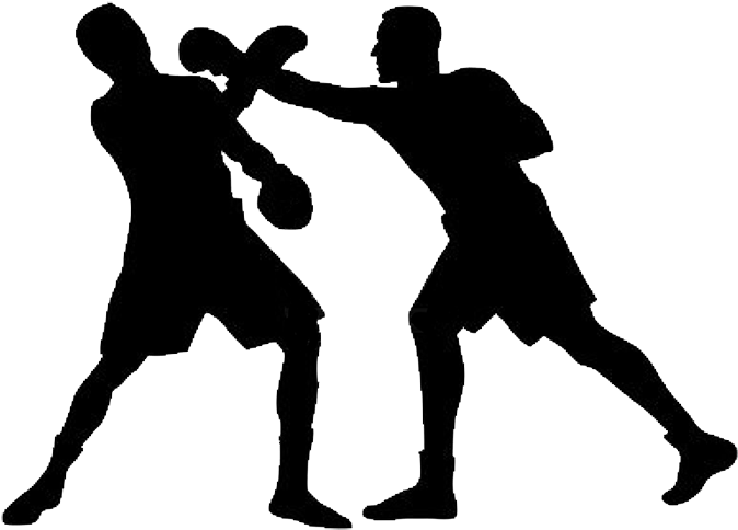 Muay Thai Silhouette At Getdrawings - Boxing Clipart (700x515), Png Download