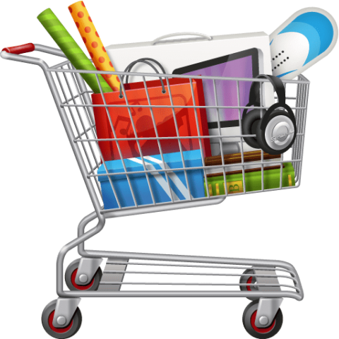 Free Png Shopping Cart Png Images Transparent - Full Shopping Cart Png (480x480), Png Download