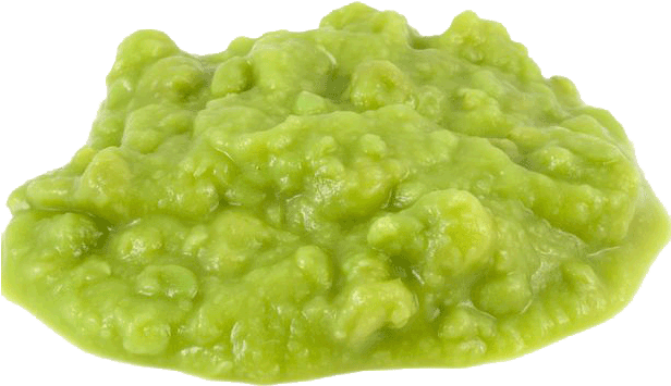 Fish And Chips Menu - Mushy Peas (615x411), Png Download