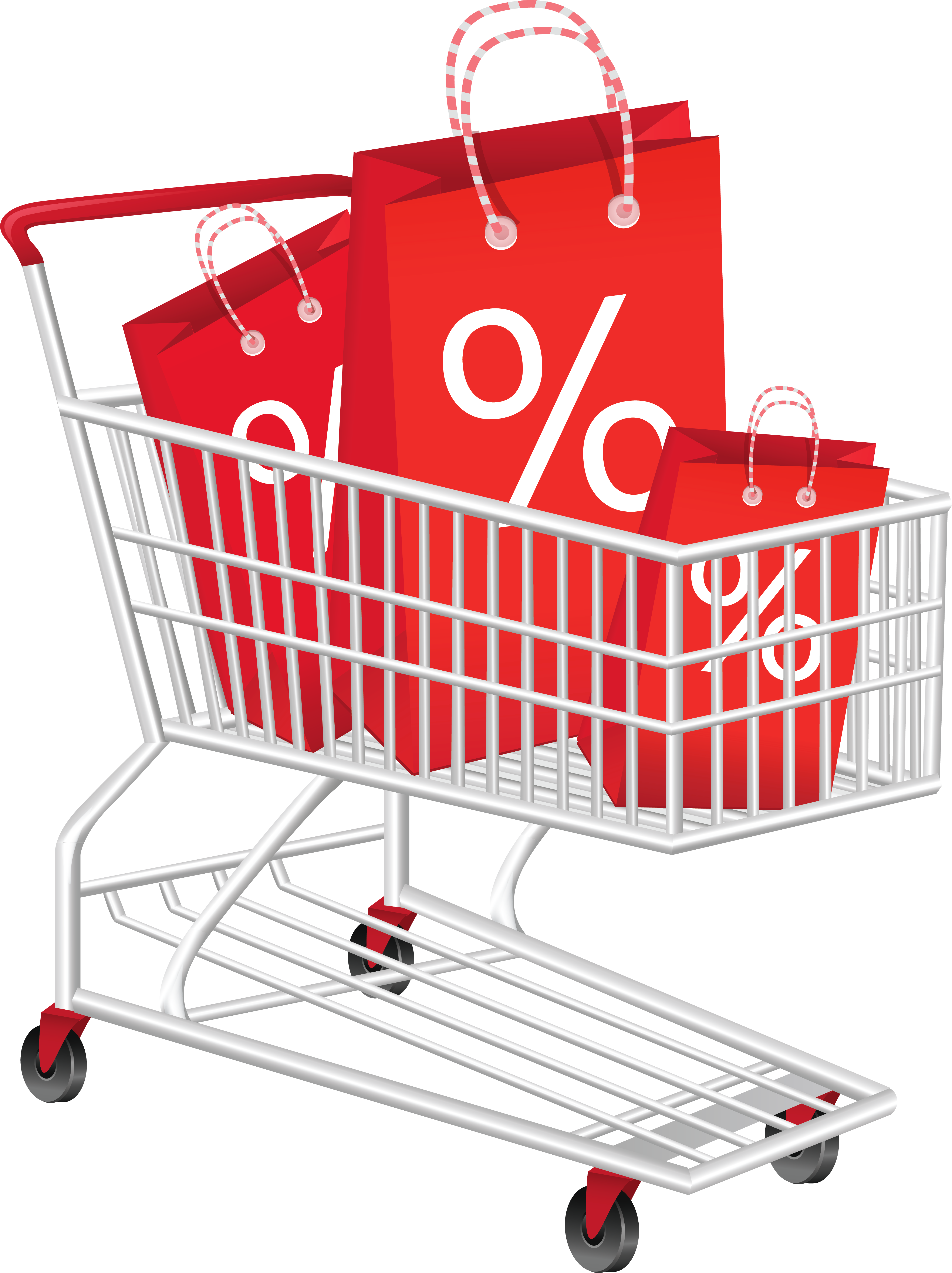 Shopping Trolley Full Png (5041x6486), Png Download