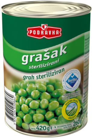 Peas - Podravka Chicken Soup With Noodles - 2.2 Oz (320x472), Png Download