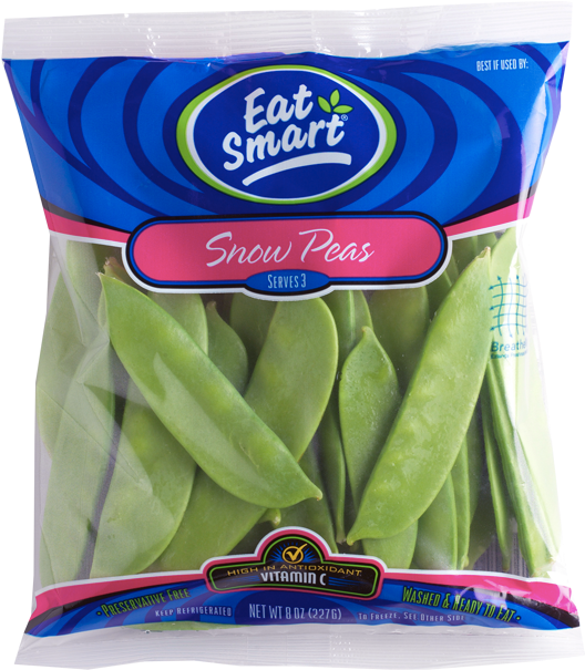 Snow Peas Vegetable Bag - Snow Peas In A Bag (527x748), Png Download