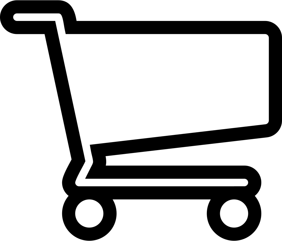 Cart Icon Png Banner Library Library - Shopping Cart White Icon Png (980x838), Png Download
