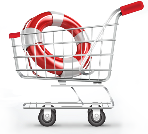 Abandoned-cart - Vector Graphics (505x459), Png Download