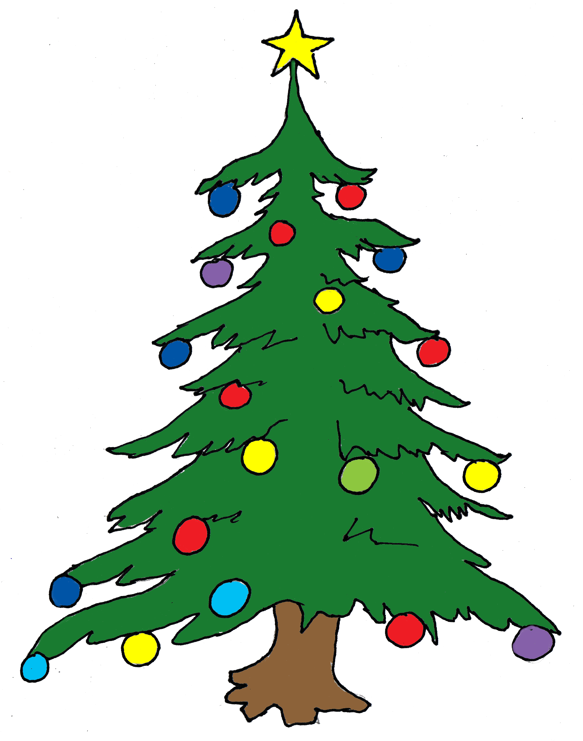 Pastel Clipart Christmas Tree - Grinch Christmas Tree Clip Art (1872x2377), Png Download