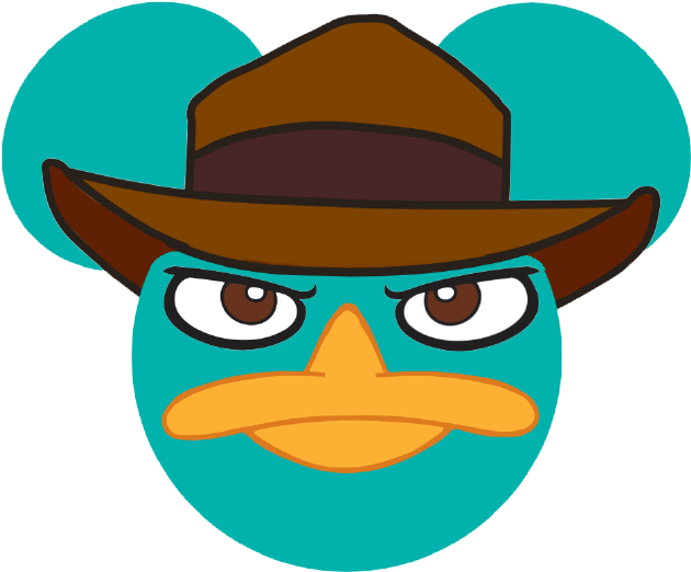 Perry The Platypus Clipart - Perry The Platypus Mickey (655x542), Png Download