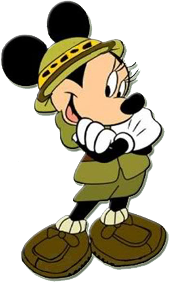 Download Safari Clipart Mickey Mouse And Friend - Minnie Safari Png PNG