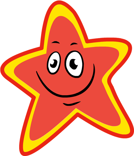 Smile Clipart Red - Happy Red Star Clip Art (600x630), Png Download