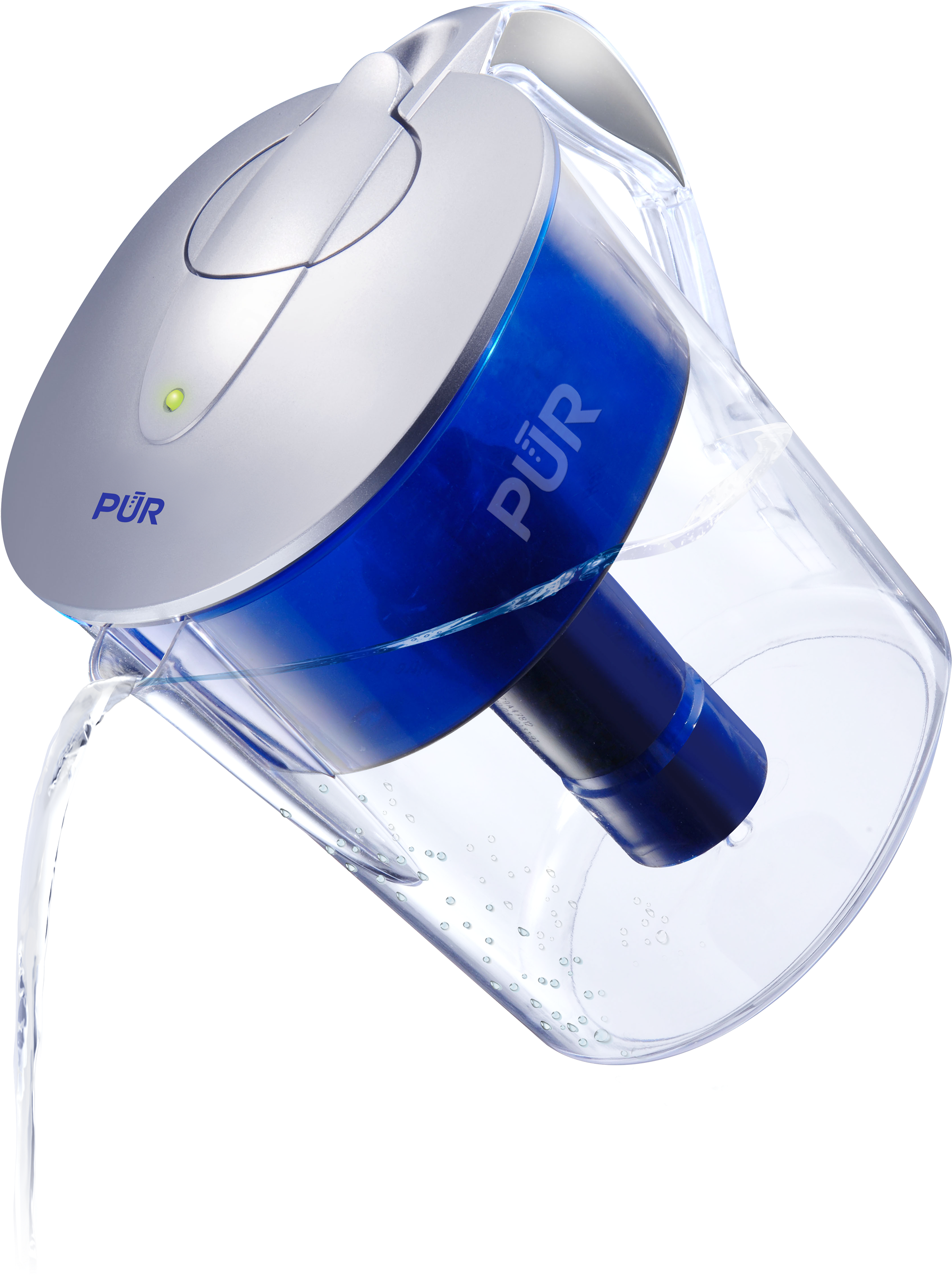 Classic 11-cup Pitcher With Led - Pur Water Pitcher (3000x3478), Png Download