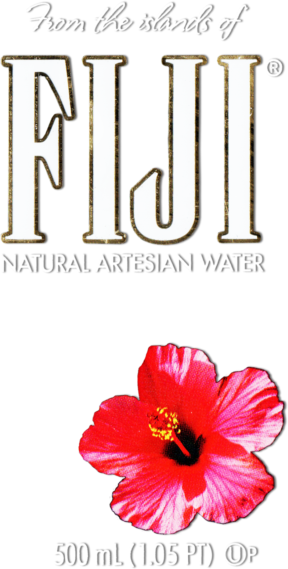 Hibiscus Flower Png Image Collections - Fiji Water Bottle Flower (966x1920), Png Download