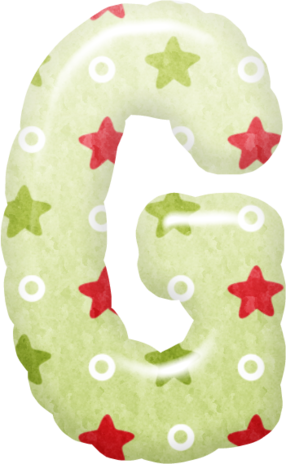 Red Stars Alphabet 027 286×464 Píxeles (286x464), Png Download