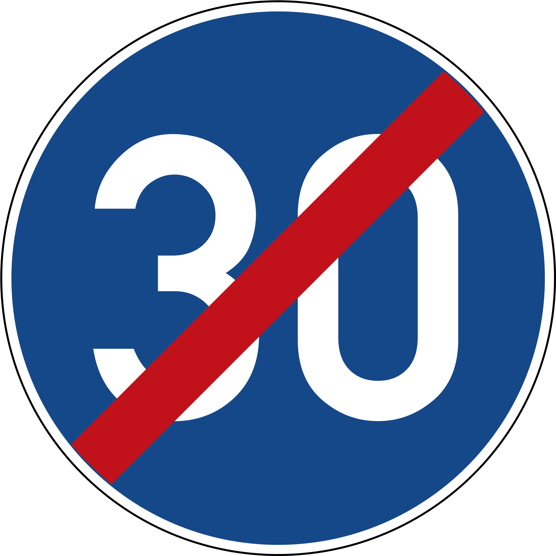 Open Simulation Interface/osi Trafficsign - Minimun Speed Sign Germany (2000x2000), Png Download