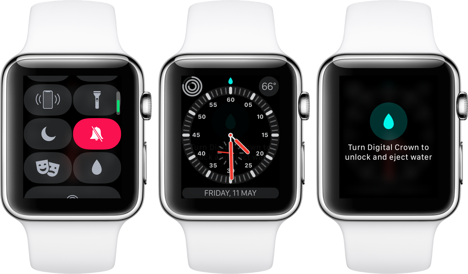 How To Enable Water Lock Mode - Now Playing App Apple Watch (1492x872), Png Download