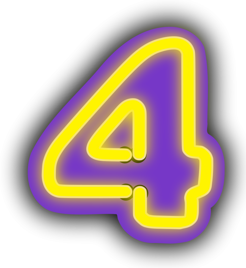 Number 10 Clipart - Number 4 Clipart (828x900), Png Download