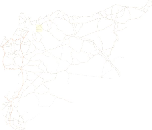Syria Location Map Road Overlay - Syria (725x599), Png Download