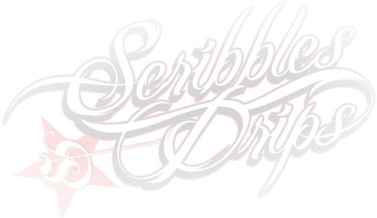 Scribbles & Drips - Calligraphy (749x434), Png Download