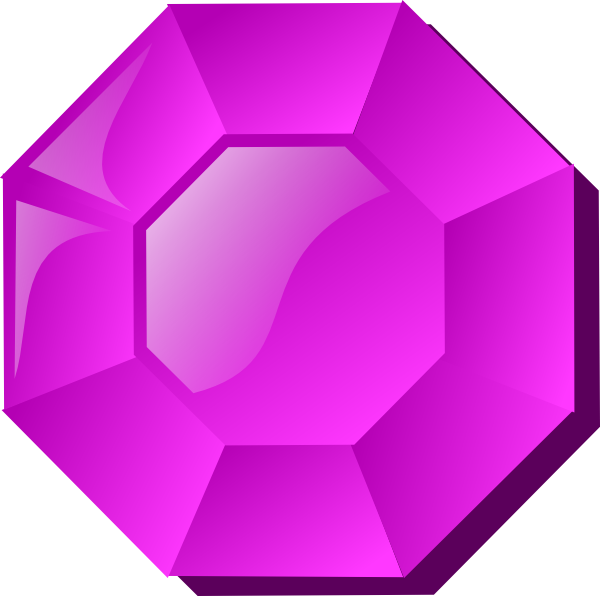 Jewel Clip Art At Clker - Jewel Clipart (600x596), Png Download