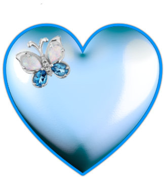 Ch B Hearts Of All Kinds Pinterest - Heart Blue Butterfly (540x380), Png Download