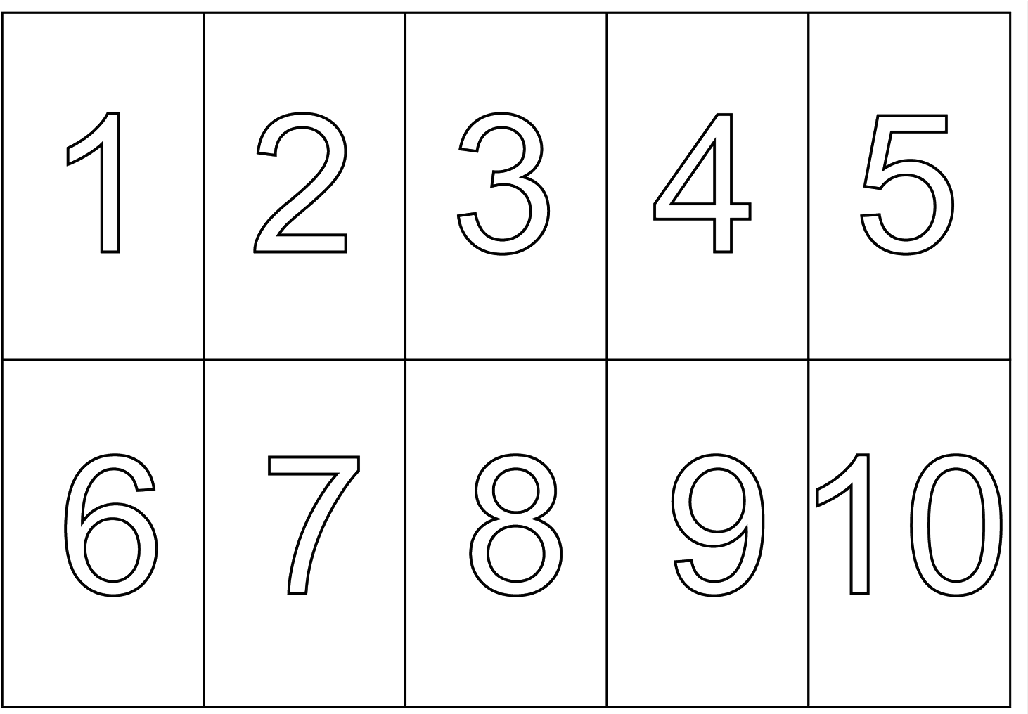 1 To 10 Numbers Png Hd Quality - Coloring Book (1474x1015), Png Download