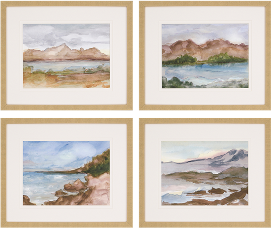 Plein Air Pk/4 - Framed Wall Art Set Of 9 (550x550), Png Download