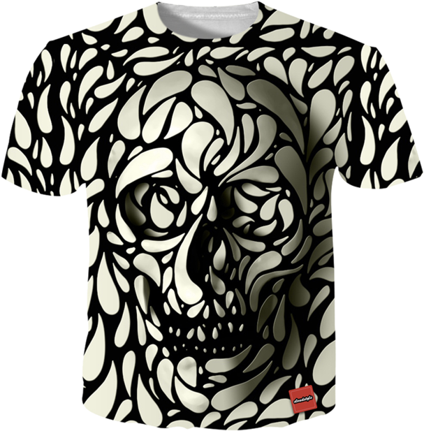 The 3d Skull Tshirt - 3d T Shirts Skull (620x620), Png Download
