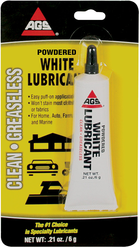 White Powder Lubricant, Tube, - Ags Powdered White Lubricant - 0.21 Oz Tube (820x820), Png Download