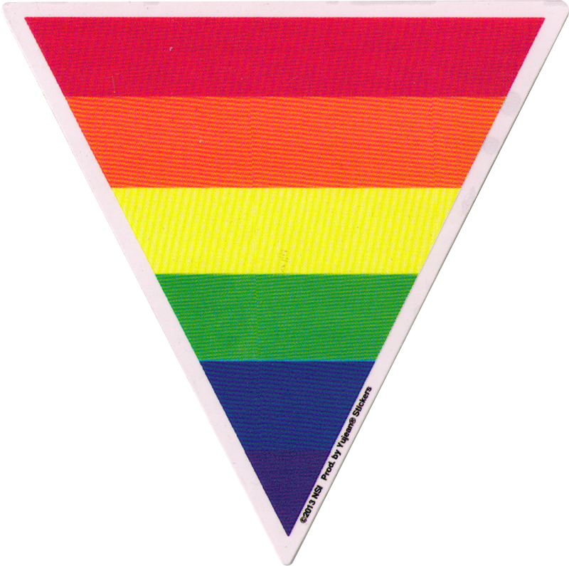 Triangle Rainbow - Rainbow Sticker Transparent (800x795), Png Download