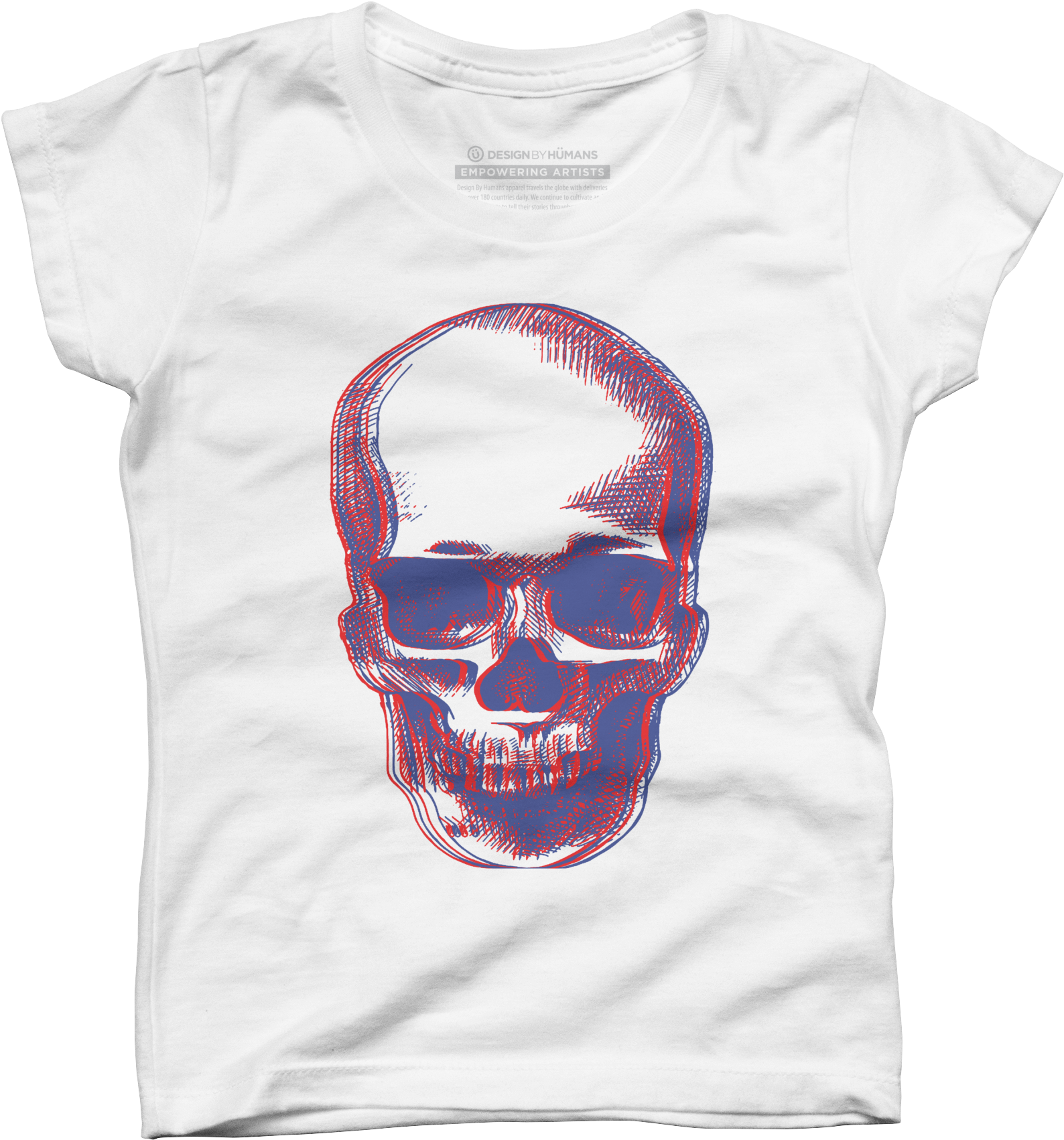 Skull 3d Men's T-shirt - T-shirt (1725x1800), Png Download