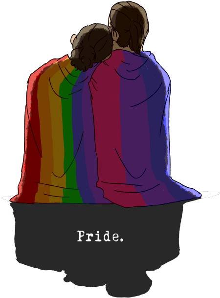 Transparent Lgbt Png - Hamilton Pride Day Fanart (500x628), Png Download