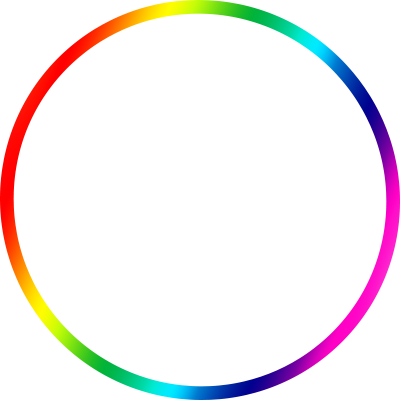 Border With The Rainbow's Colors For Any Lgbt Fellow - Hoop Clipart (400x400), Png Download