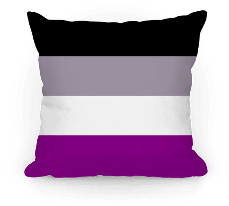 Asexual Pride Flag Pillow - Asexuality (484x484), Png Download