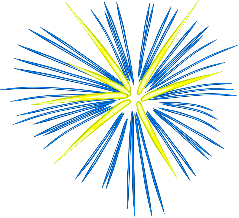 Fireworks Clipart Png (790x720), Png Download