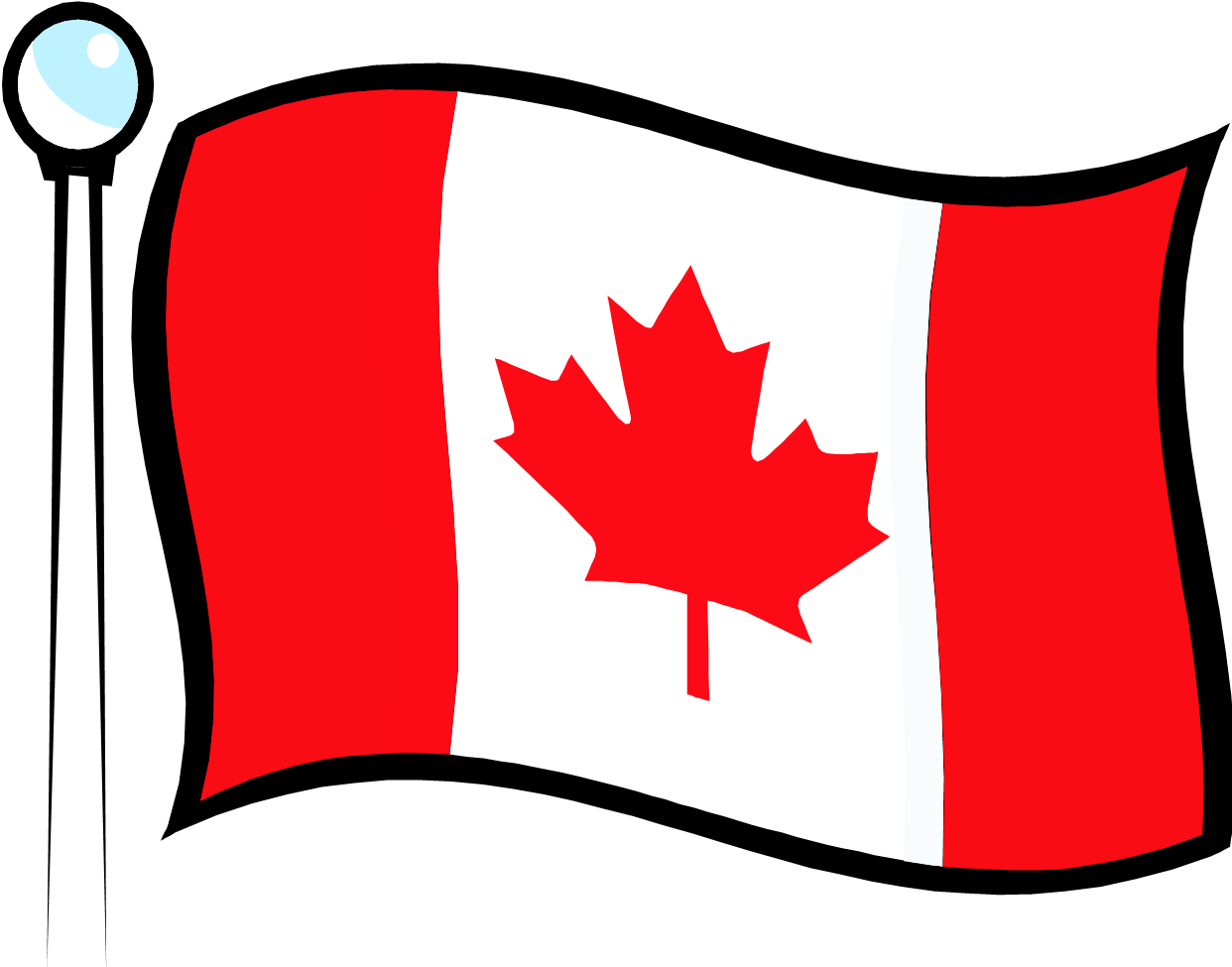 Clip Arts Related To - Canadian Flag Clip Art (1242x975), Png Download