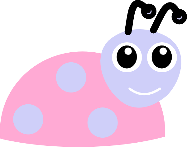 Pink Ladybugs Clipart - Clip Art (600x472), Png Download