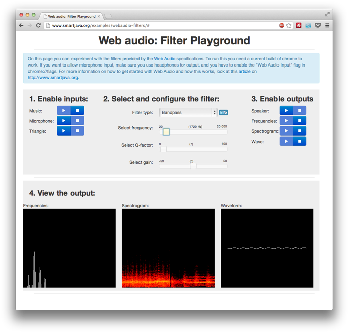 Web Audio Filter Playground - Web Audio Api (700x668), Png Download