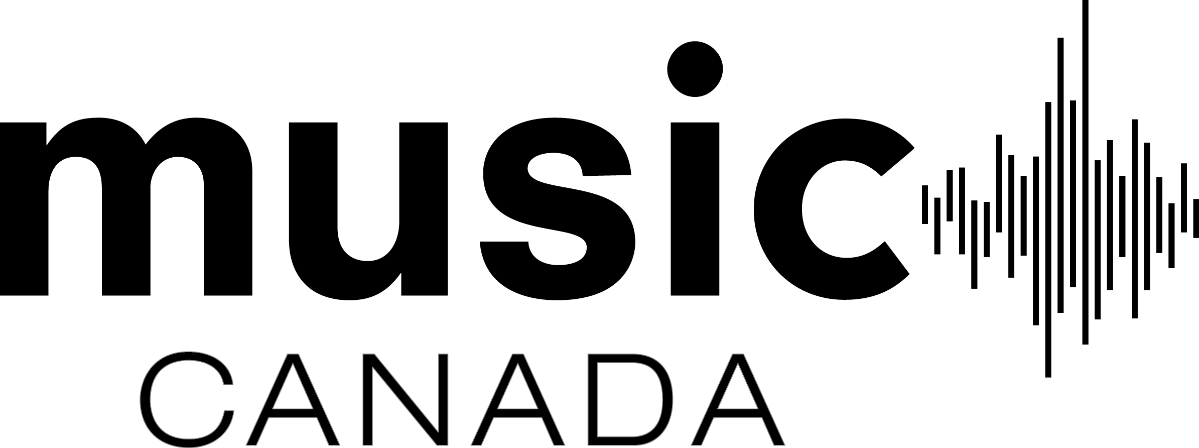 Music Canada Logo Black - Music Canada Logo (2389x892), Png Download