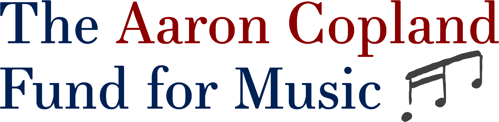 Copland Compact Color - Aaron Copland Fund For Music (1750x429), Png Download