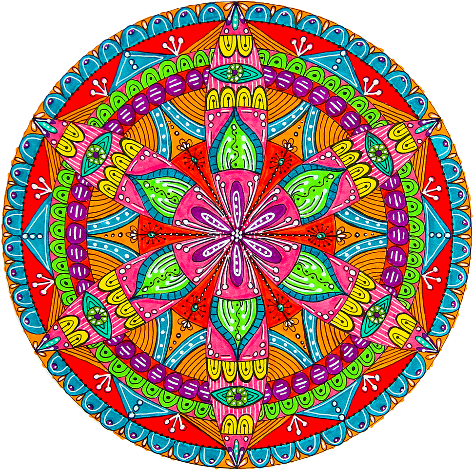 Learn More About How To Draw Mandalas - Mandala (1000x1000), Png Download