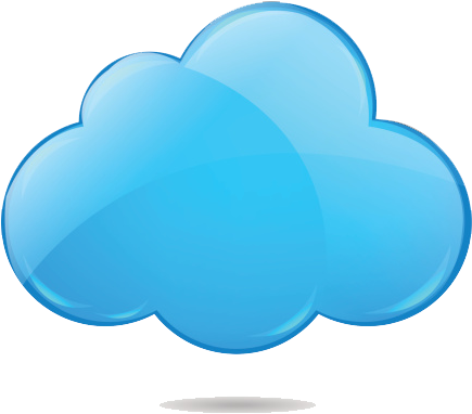 Cloud Computing Modern Icon - Internet Cloud Icon Png (434x395), Png Download