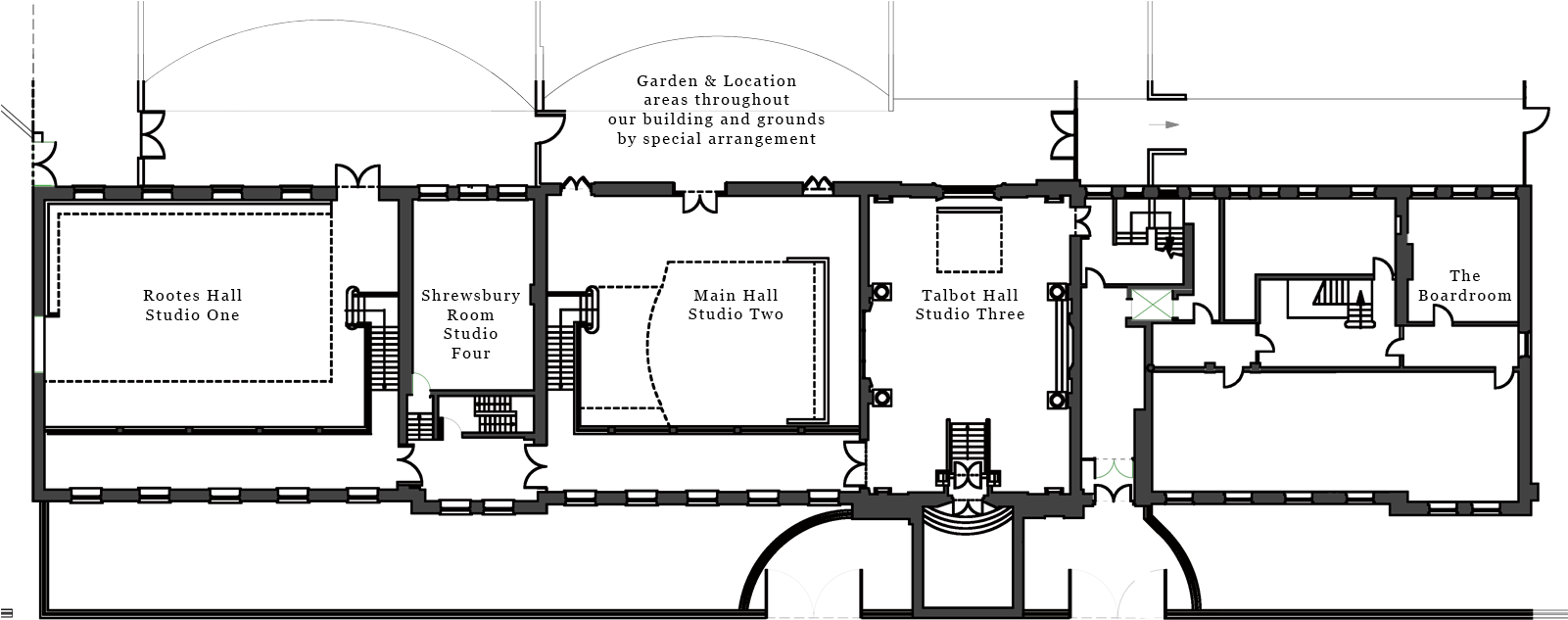 Sunbeam Studios Floor Plan - Diagram (1600x667), Png Download