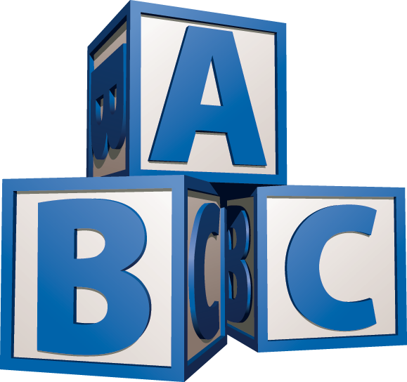 Blue Baby Blocks Clipart (579x544), Png Download