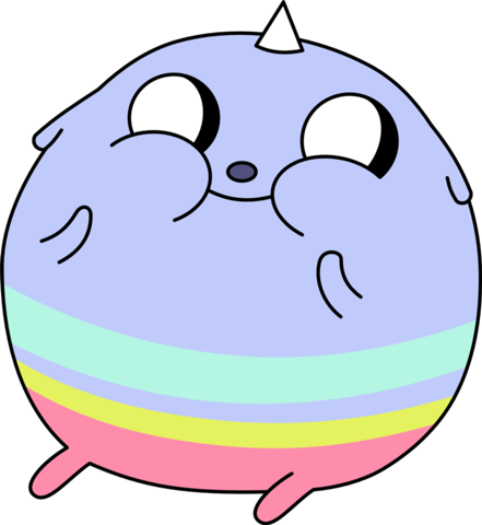 V El Perro Arcoiris - Tv Hora De Aventura (441x480), Png Download