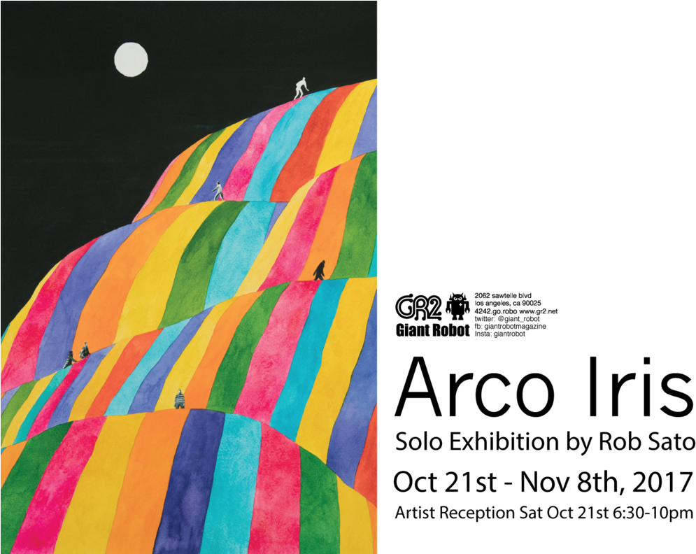 Arco Iris Solo Exhibition By Rob Sato Reception Oct - Rob Sato Arco Iris (1024x791), Png Download