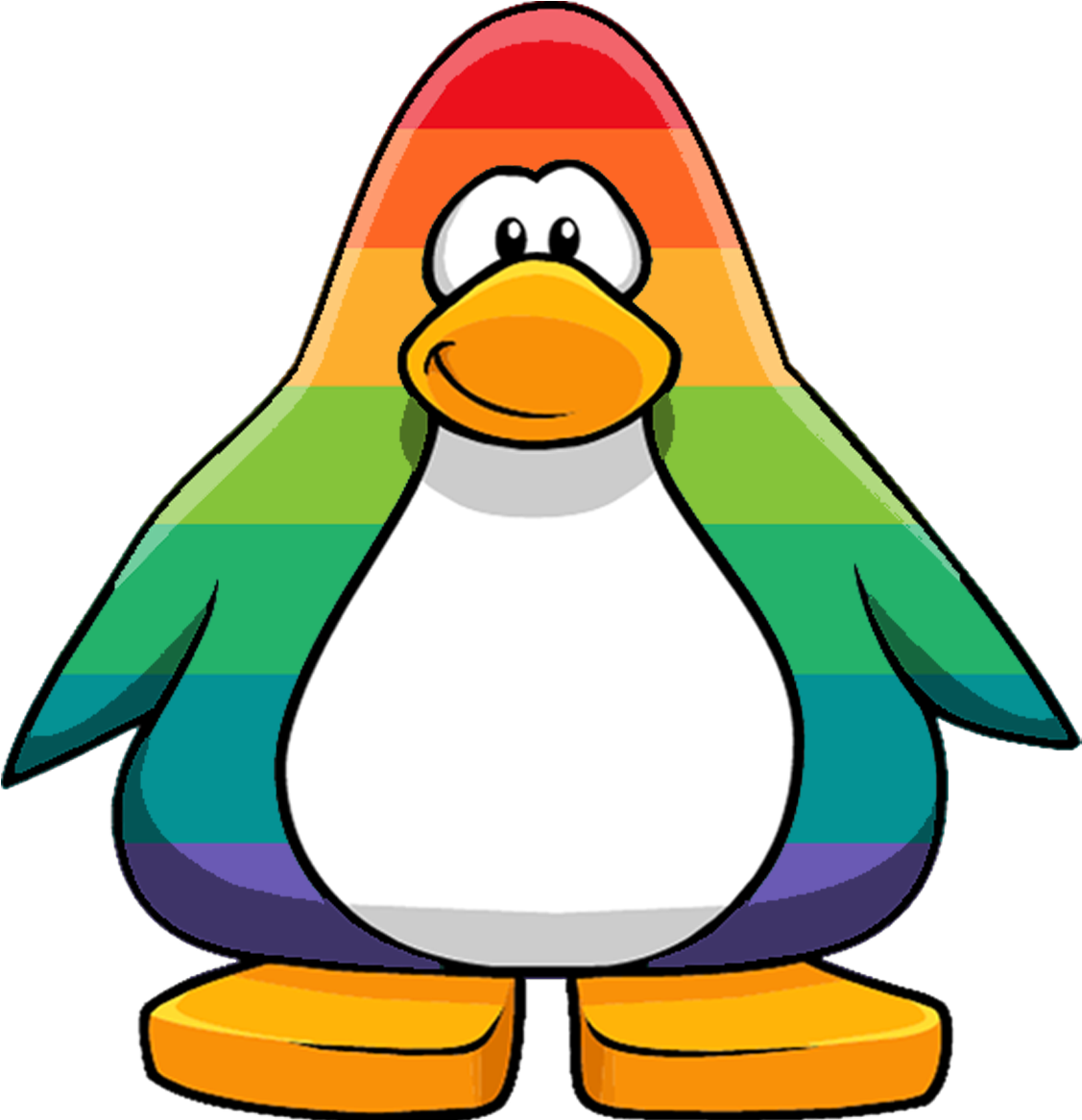 Arco Íris 3 - Club Penguin Richest Penguin Ever (1179x1166), Png Download