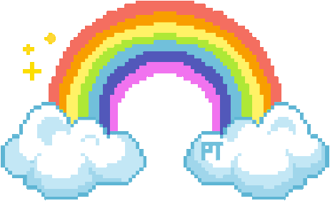 Rainbow Arcoiris Cool Colors Colores - Illustration (500x321), Png Download