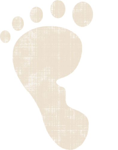 Baby Things - Footprint (394x500), Png Download
