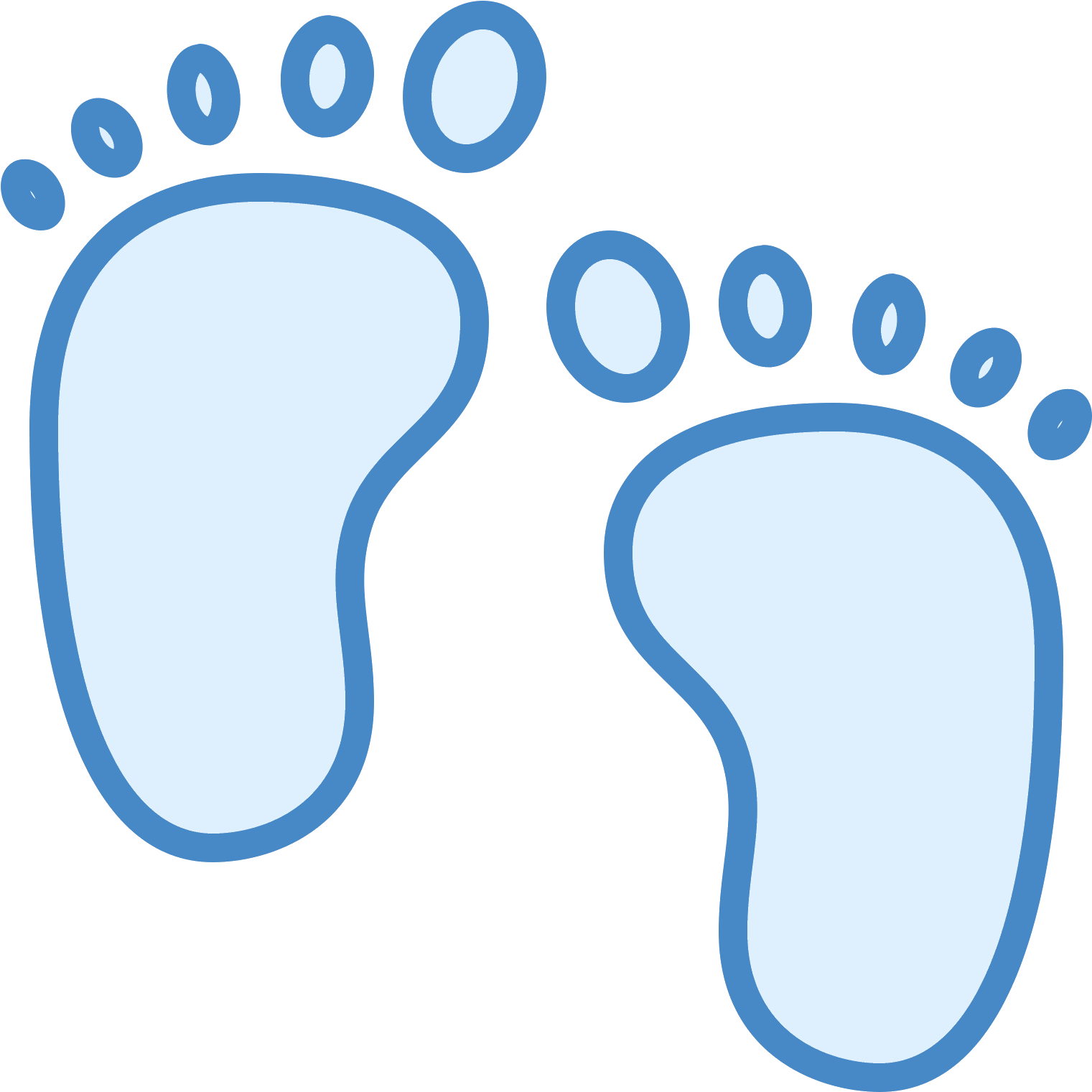 Baby Feet Heart Clipart - Child (1600x1600), Png Download